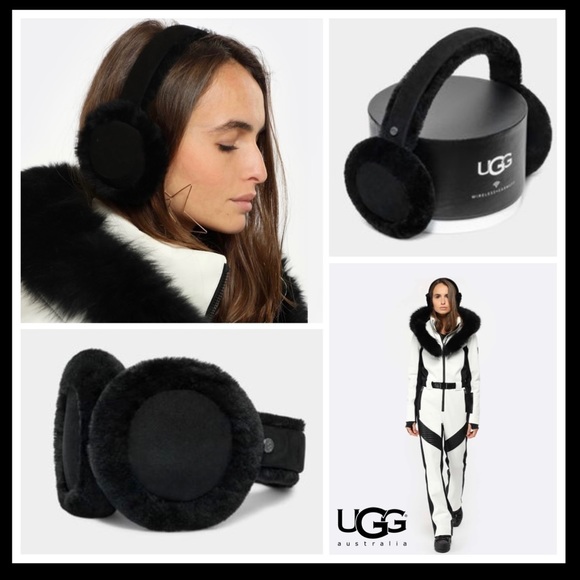UGG Accessories Ugg Womens Sheepskin Bluetooth Wireless Black